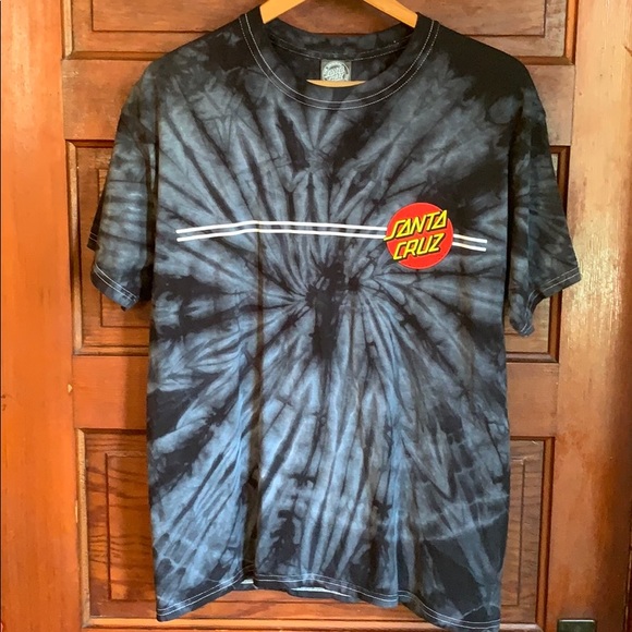 Santa Cruz Skateboards Other - Santa Cruz slate tie dye with front and back logos